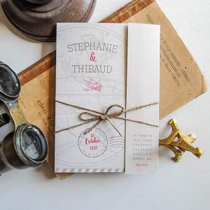Faire-part Travel Vintage – à partir de 2.14€ l’unité