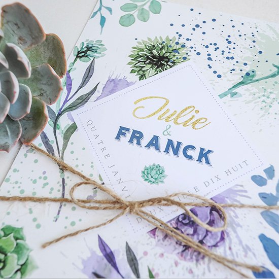 Faire-part Succulentes – à partir de 2,06€ l’unité – Image 5