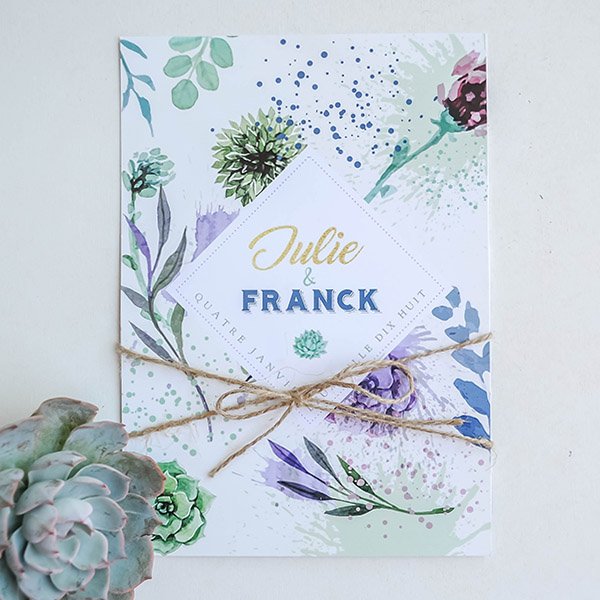 Faire-part Succulentes – à partir de 2,06€ l’unité