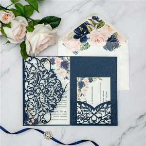 Faire-part Ciselé Pocketfold WPFC2139