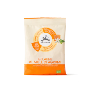 Alce Nero Bonbons Gélifiés au Citron et Miel Oranger 100G