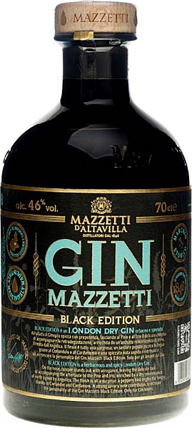 Gin Mazzetti Black Edition 70cl 46°