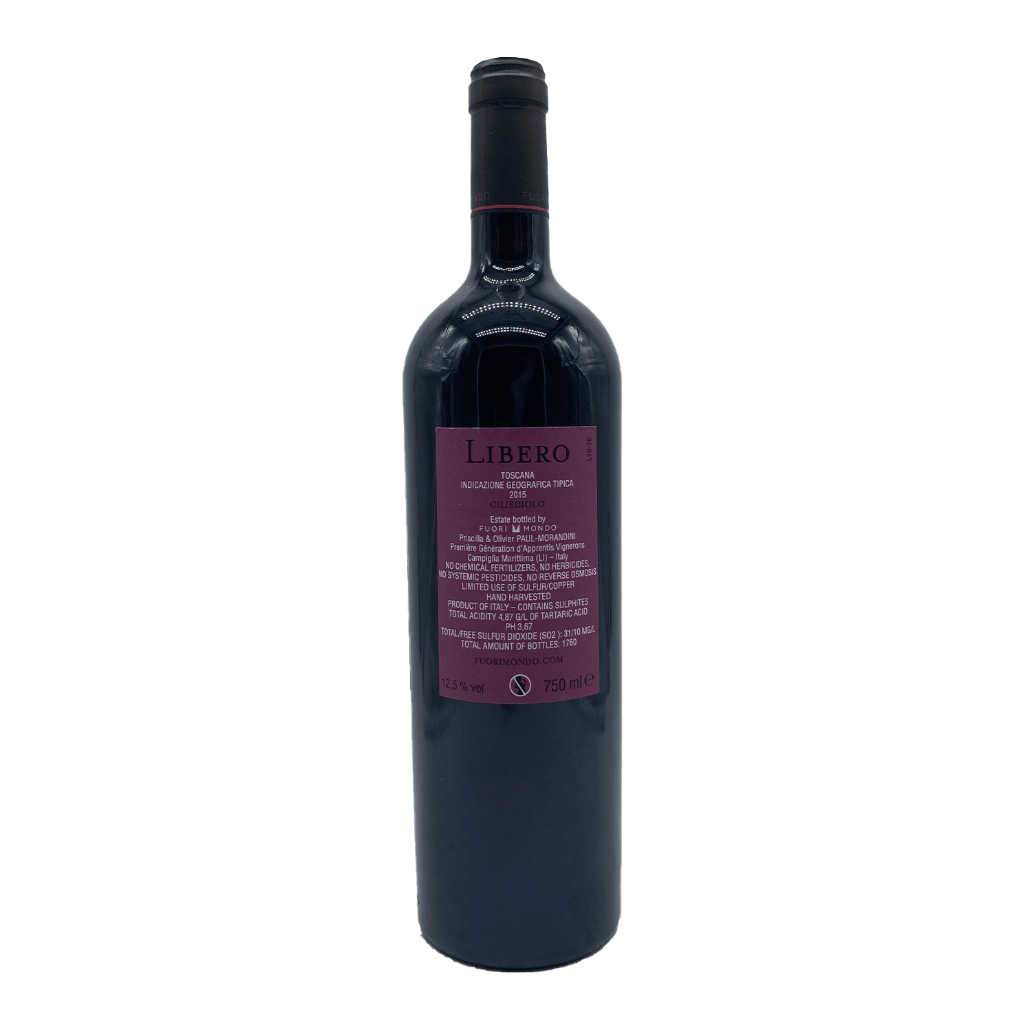 Libero 2015 – 75cl – Image 2