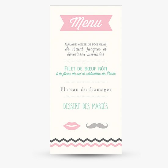 Menu Chevrons – à partir de 0.95€ l’unité