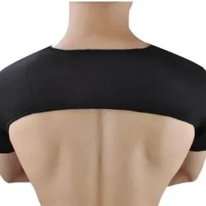 Bretelle de soutien en néoprène noir à double épaule pour l&rsquo;arthrite
