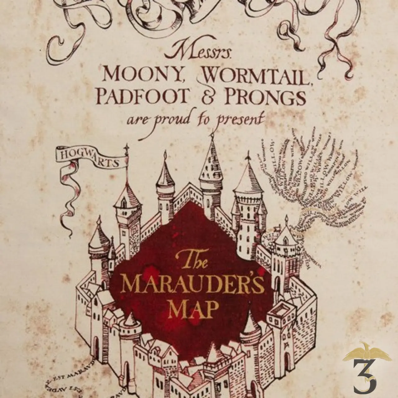 Torchon carte du maraudeur minalima – Image 2