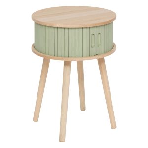 Chevet en bois vert 2 portes