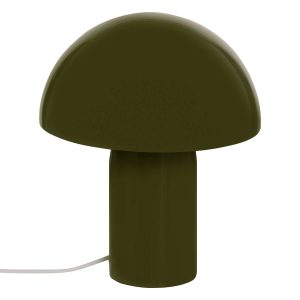 Lampe à poser champignon kaki H25