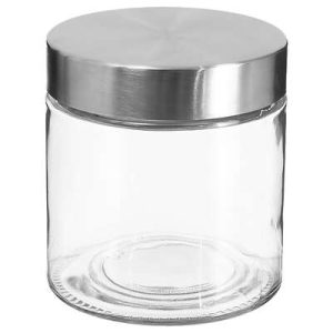 Bocal en verre et inox 0,75L