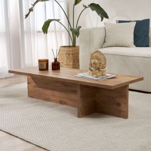 Table basse en bois design L120