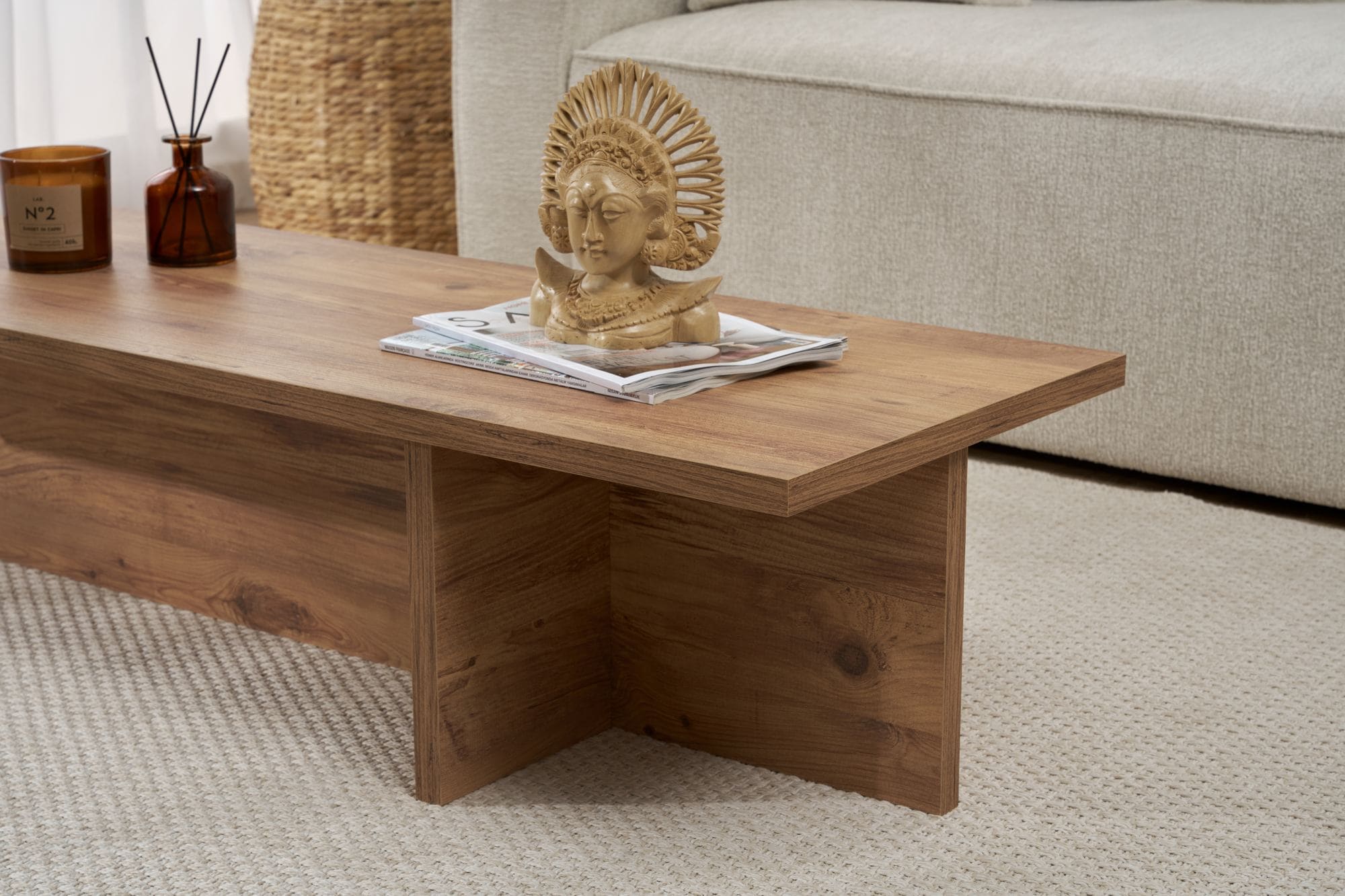 Table basse en bois design L120 – Image 4