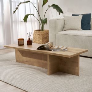Table basse en bois design L120