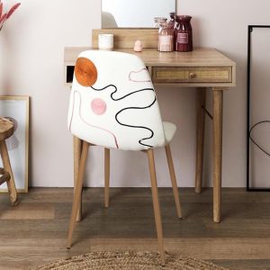 Chaise beige collection NUDE motif couture (Edition limitée)