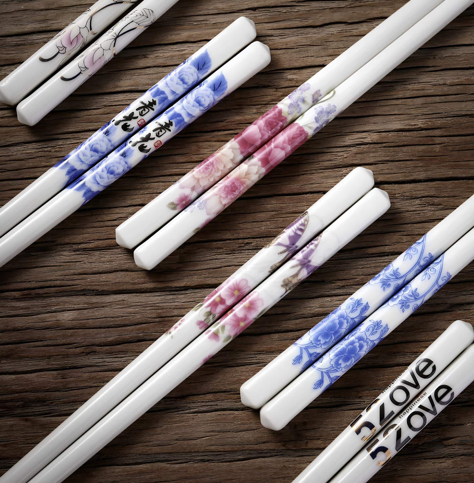 Baguettes à Sushi Originales Détails Floraux – Image 3