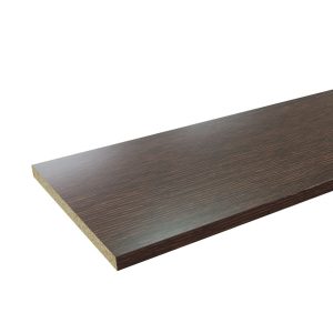 Plan de travail en bois foncé sur mesure